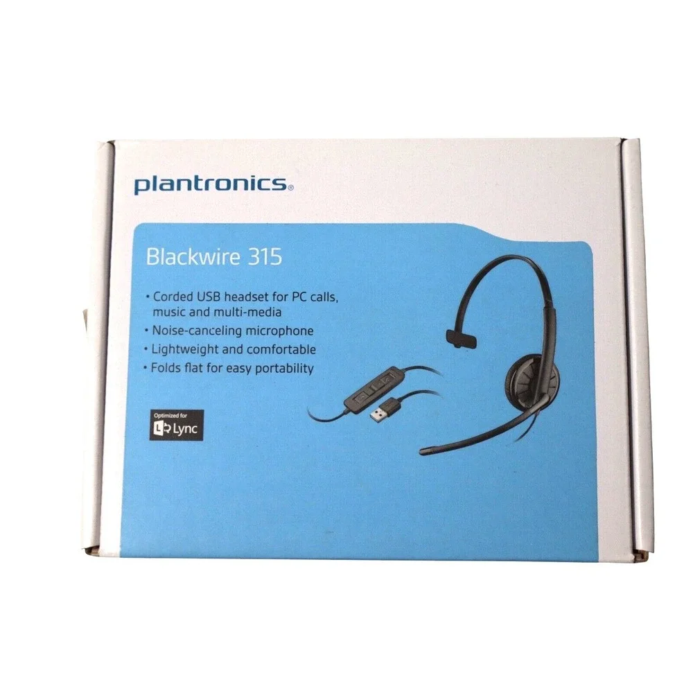 Plantronics Blackwire C315-M Black Headset USB Headset
